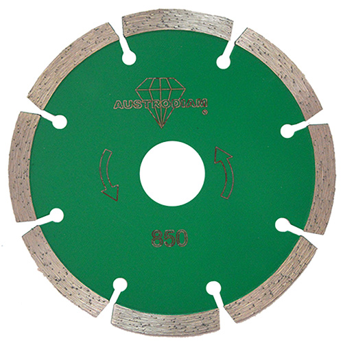 DISCO DE DIAMANTE P/GRANITO 4 1/2 X 7/64 X 7/8 VERDE PLATA DENTADO
