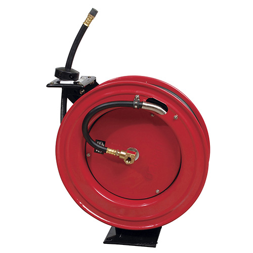 CARRETE PARA MANGUERA DE 3/8", LARGO DE 15.2 M, CAPACIDAD DE 2250 PSI