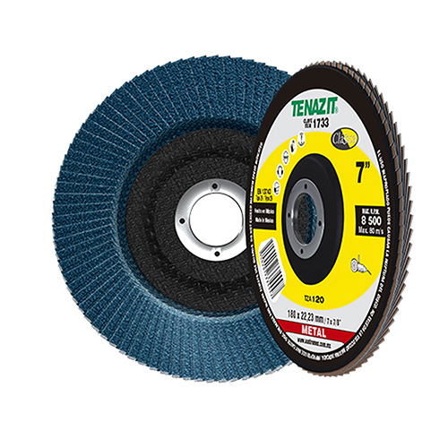 DISCO LAMINADO P/LIJAR ACABADO MUY FINO GRANO 120 7 X 7/8 PREMIUM