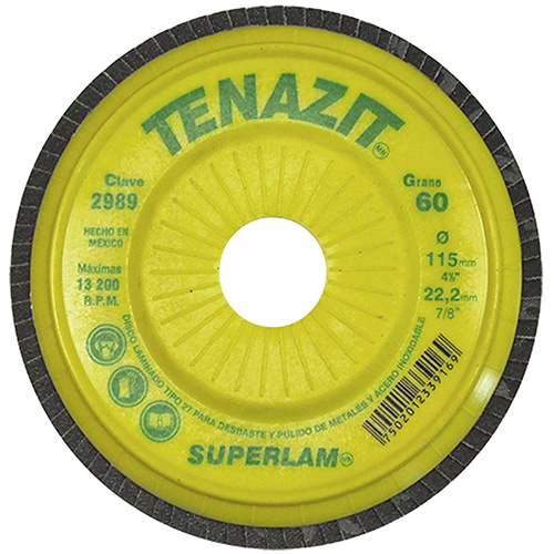 DISCO LAMINADO PLASTICO RECORTABLE 4 1/2 X 7/8 GRANO 60