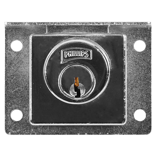 CERRADURA P/ESCRITORIO Y CAJONES CROMO (PHI-24C)