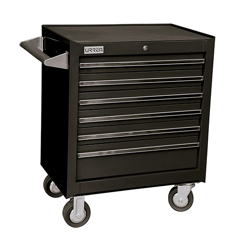 GABINETE MOVIL 6 GAVETAS 27" NEGRO SERIE X