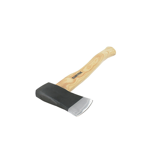 HACHA CAZADORA CON CABEZA FORJADA EN ACERO CON MANGO DE MADERA 14", 1-1/2 LB