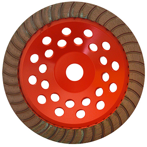 [AUS-885] COPA DE DIAMANTE 7 X 7/8 ROJO PLATA P/ CANTERA