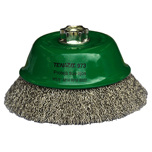 [AUS-973] CEPILLO TIPO COPA ONDULADO 5 X 0.020 X 5/8 ACERO INOXIDABLE (MULTIROSCA)