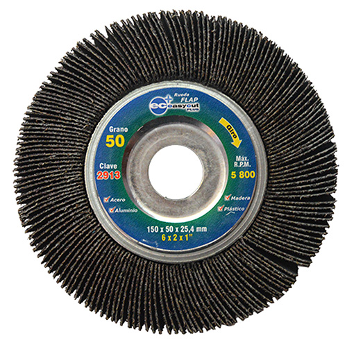 [AUS-2913] RUEDA FLAP 6 X 2 X 1 GRANO 50 (EASY CUT)