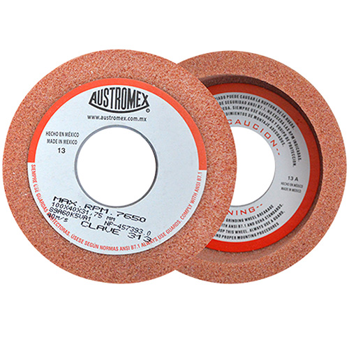 [AUS-313] PIEDRA TAZA 4 X 1 1/2 X 1 1/4 GRANO 60 NARANJA