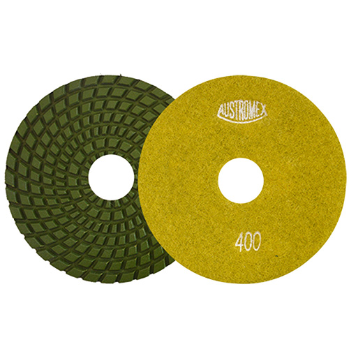 [AUS-2873] DISCO DIAMANTADO C/VELCRO 4 GRANO 400 AMARILLO P/GRANITO EASY CUT
