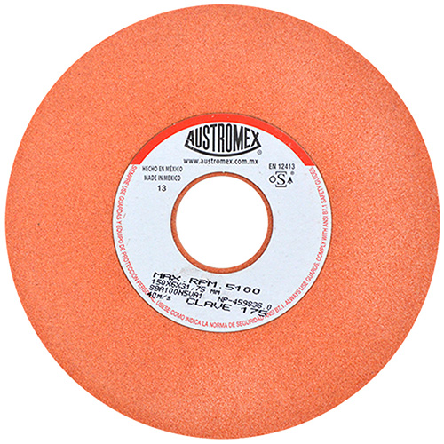 [AUS-175] RUEDA P/AFILADO Y RECT. 6 X 1/4 X 1 1/4 GRANO 100 NARANJA