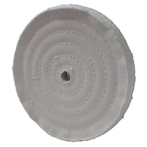 [AUS-1620] RUEDA DE TELA DE ALGODON P/PULIDO 6 X 1/2 COLOR BLANCA P/ABRILLANTADO