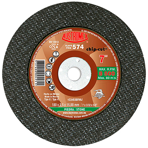 [AUS-574] DISCO P/CORTE PIEDRA 7 X 3/32 X 5/8 (PLANO)(SIERRA CIRCULAR)