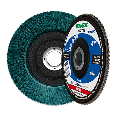 [AUS-2716] DISCO LAMINADO P/LIJAR FINO 4 1/2 GRANO 40 EASY CUT AZUL