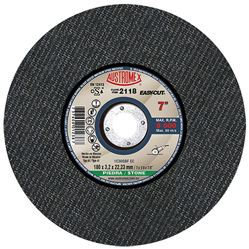 [AUS-2118] DISCO P/CORTE PIEDRA 7 X 3/32 X 7/8 (PLANO) EASY CUT