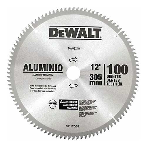 [BDA-DWA03240] DISCO C/PASTILLA DE CARBURO 12 100 DIENTES C/FLECHA 30mm