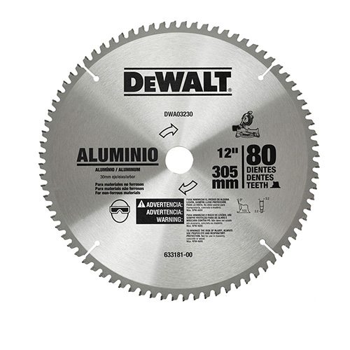 [BDA-DWA03230] DISCO C/PASTILLAS DE CARBURO 12 80 DPP FLECHA 30mm,1,5/8Y3/4 ALUMINIO