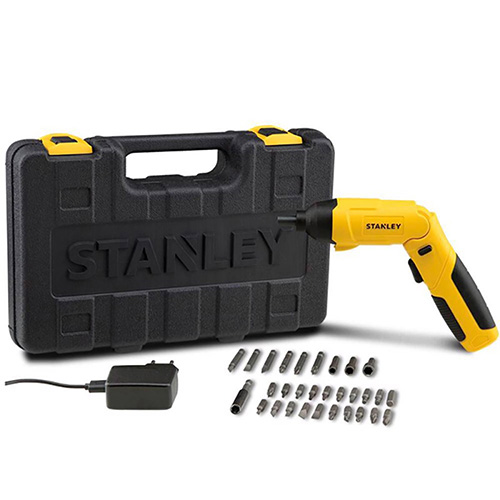 [SPT-SCS4K-B3] ATORNILLADOR INALAMBRICO DE 4 V 2 POSICIONES C/ESTUCHE Y 30 ACCESORIOS