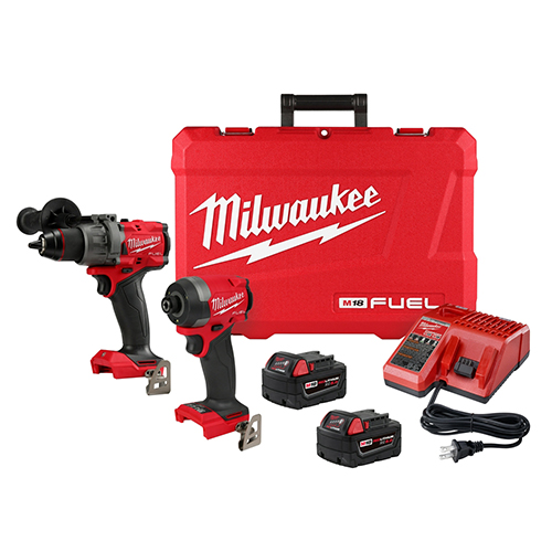 [MIL-3697-22] COMBO ROTOMARTILLO 1/2 + DEST DE IMP. 1/4 M18 S/CARBONES CON 2 BATERIAS COMPACTA 5 AMP + CARGADOR FUEL + ESTUCHE