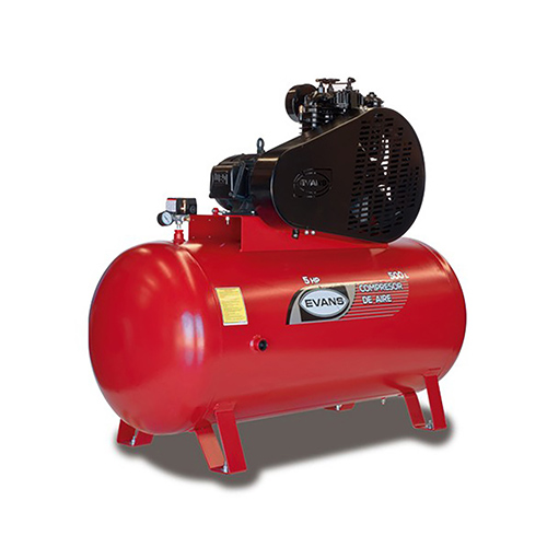 [EVA-E230ME500-500] COMPRESOR DE AIRE LUBRICADO 2 ETAPAS 5 HP TANQUE DE 500 LT (LIBRE A BORDO GDL.)