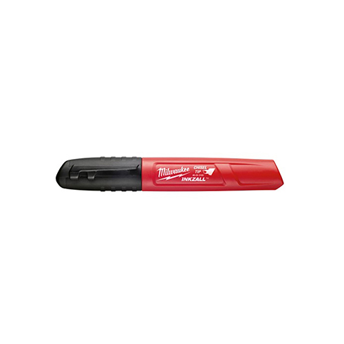 [MIA-48-22-3103] MARCADOR PUNTA MEDIA TIPO CINCEL COLOR NEGRO INKZALL®
