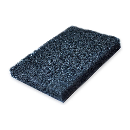 [AUS-609] ALMOHADILLA DE FIBRA COLOR NEGRA ALTA ABRASION DE 150 X 100 MM (PAQUETE 10)