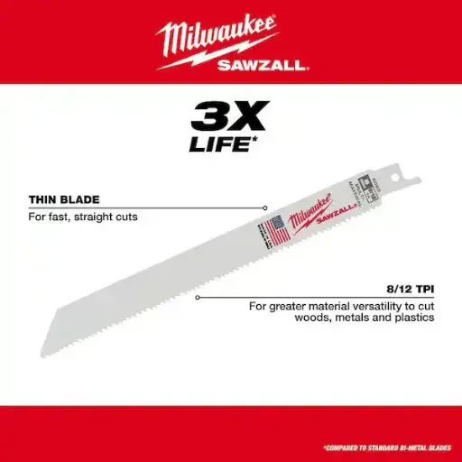 [MIA-48-01-6094] SAWZALL DPP 8/12 LARGO 12" 50PK