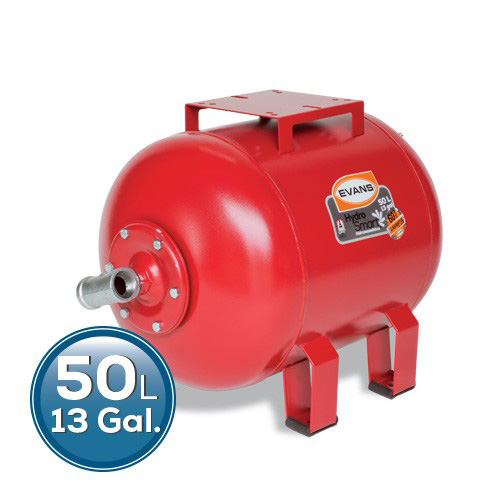 [EVA-EQTH-050HE] TANQUE HIDRONEUMATICO HORIZONTAL 50L MEMBRANA INTERCAMBIABLE