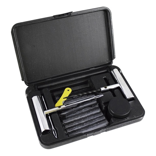 [JBM-52663] KIT DE REPARACIÓN DE NEUMÁTICOS DE 25 PZAS C/ESTUCHE