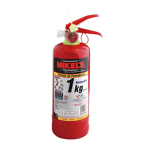 [MIK-EE-1] EXTINGUIDOR 1kg RECARGABLE TIPO ABC C/CINCHOS