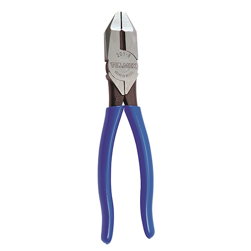 [TUL-210-8] PINZA DE ELECTRICISTA ALTA PALANCA 8 MANGO AZUL BLISTER