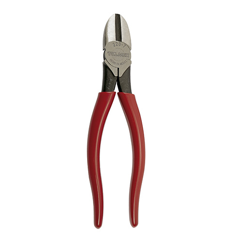 [TUL-220-7] PINZA DE CORTE DIAGONAL USO PESADO 7 MANGO ROJO BLISTER