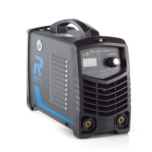 [RED-MMA-200D] SOLDADORA INVERSOR DE 110/220 V BIVOLTAJE 160 AMP P/ELECTRODO 1/16-1/8 TEC. IGBT CICLO DE TRAB. 60% (USO LIGERO)