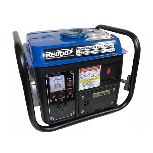 [RED-HS-1050-V] GENERADOR A GASOLINA 800 WATTS DE 2 HP 120 V/60Hz 6.8 AMPS (MOTOR DE 2 TIEMPOS ENC. MANUAL PESO 16.4 KGS)