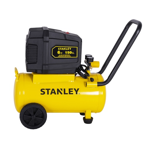 [STA-SXCMXA200601-B3] COMPRESOR DE AIRE DE 2HP 6 GAL 24 LTS 120-150 PSI CFM HASTA 3.4 HORIZONTAL C/RUEDAS 120V LIBRE DE ACEITE