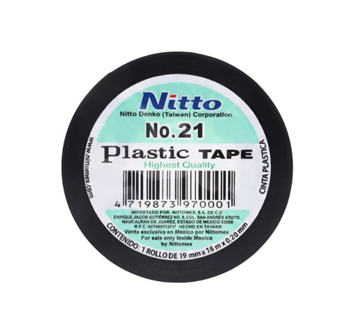 [NTT-2091] CINTA ELECTRICA AISLANTE DE VINIL JAPONESA 3/4 (19MM)X18.3MT C/RANGO TEMP -10 A 90 GRADOS VOLTAJE HASTA 600 V (VENTA X PZA, EMP. DE 10 PZAS)