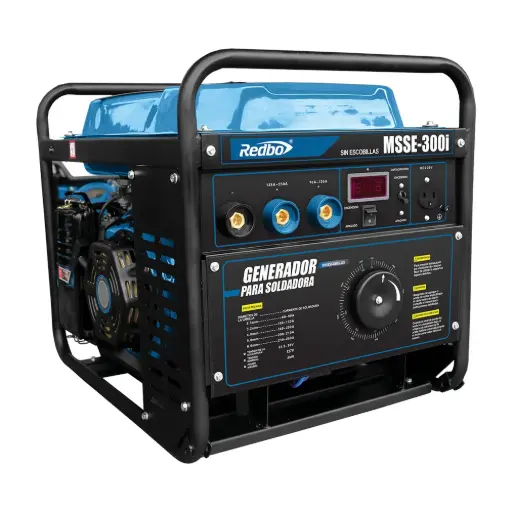 [RED-MSSE-300I] MOTOSOLDADORA A GASOLINA 250 AMP REALES 127V TARJETA IGBT