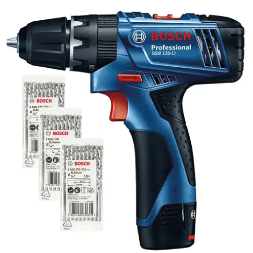 [BOI-06019G81G0+C01] ROTOMARTILLO/ATORN. INALAMBRICO 12 V 0 - 400 / 0 - 1,500 RPM (BOI-19G8-1G0) + 30 BROCAS DE CONCRETO