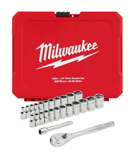 [MIA-48-22-9044] 25 PZS TRINQUETE DE 1/4 CON DADOS SAE FOUR FLAT™