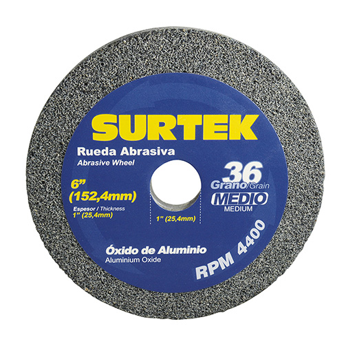 [SUR-128006] RUEDA ABRAS AL 6X1'' GRANO36