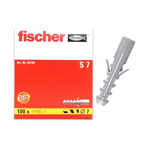 [FIH-299] TAQUETE DE NYLON DE 1/4 (7mm) SE SURTE POR PIEZA (CAJA C/100 PZAS.)