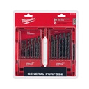 [A] (MIA-48-89-2802) JUEGO DE BROCAS A.V. THUNDERBOLD OXIDO NEGRO (29 PZAS.)