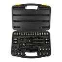 [A] (STA-87-320) JUEGO DE MECANICO DE 3/8 (37 PZAS.) CROMO NEGRO