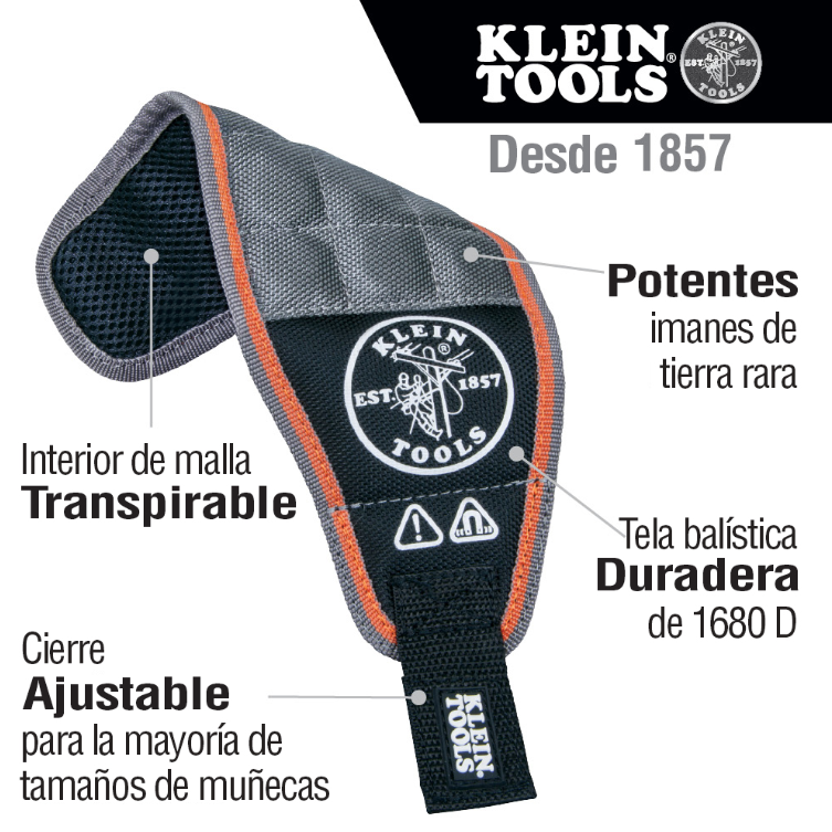 [A] (KLE-55895) MUÑEQUERA MAGNETICA TRADESMAN PRO 
