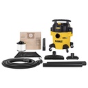 [A] (DEW-DXV05P-QT) ASPIRADORA DE 4 HP 5 GAL. 20 LTS SECO/MOJADO CARCAZA DE POLIMERO 80 CFM CABLE 3 MTS C/ACCS. Y TECN. SILENCIOSA