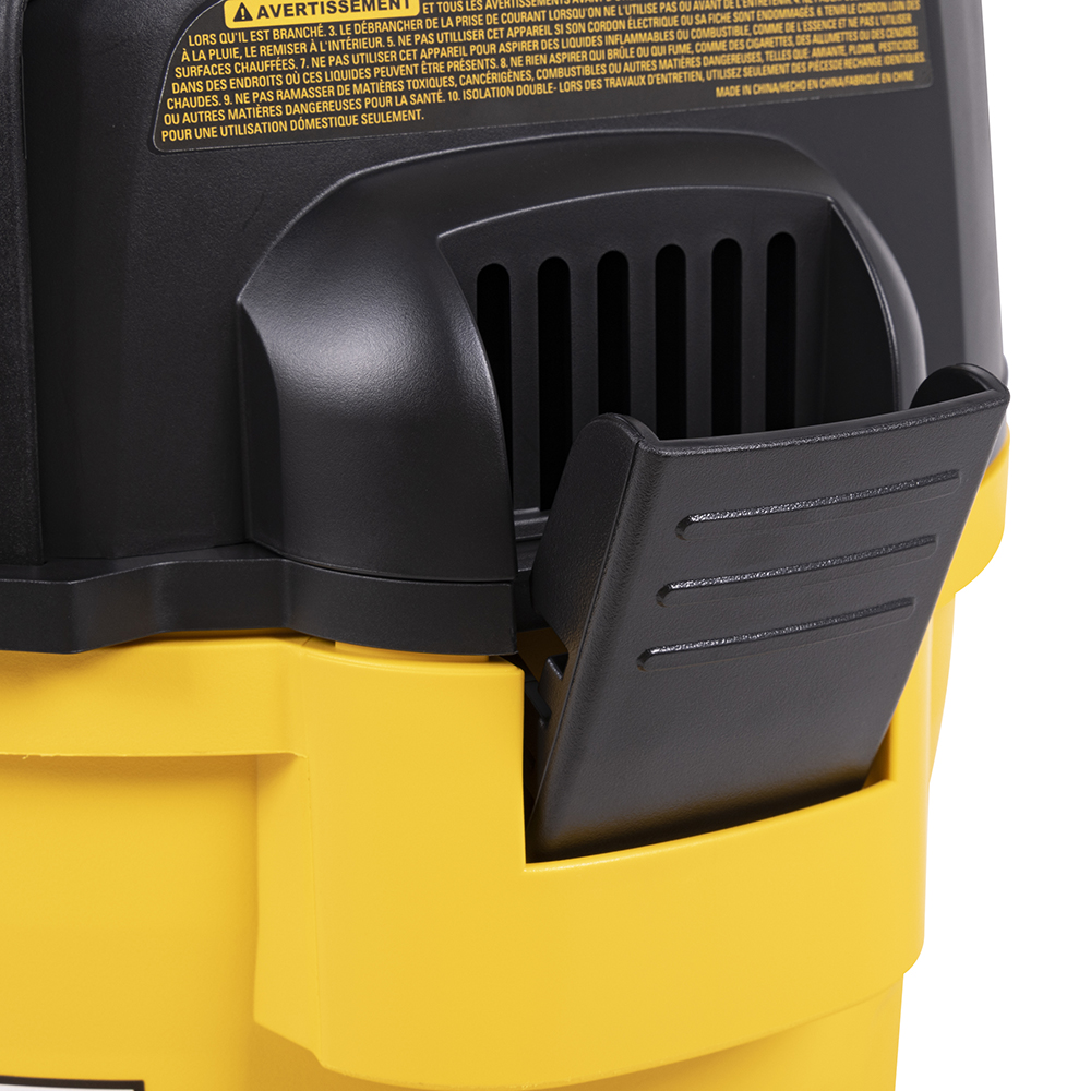 [A] (DEW-DXV05P-QT) ASPIRADORA DE 4 HP 5 GAL. 20 LTS SECO/MOJADO CARCAZA DE POLIMERO 80 CFM CABLE 3 MTS C/ACCS. Y TECN. SILENCIOSA