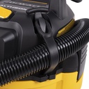 [A] (DEW-DXV05P-QT) ASPIRADORA DE 4 HP 5 GAL. 20 LTS SECO/MOJADO CARCAZA DE POLIMERO 80 CFM CABLE 3 MTS C/ACCS. Y TECN. SILENCIOSA