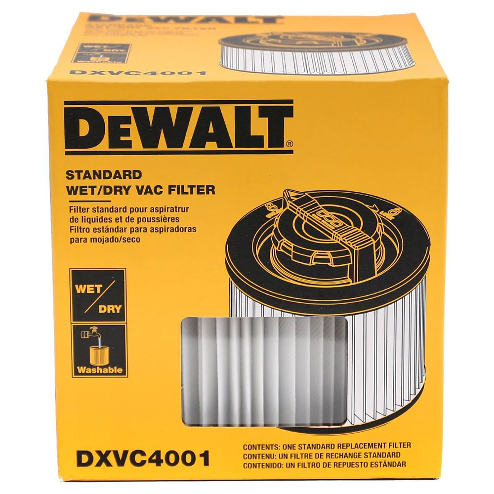 [A] (DEW-DXVC4001) FILTRO DE CARTUCHO REUTILIZABLE PARA ASPIRADORA DEWALT MODELO DXV05P-QT