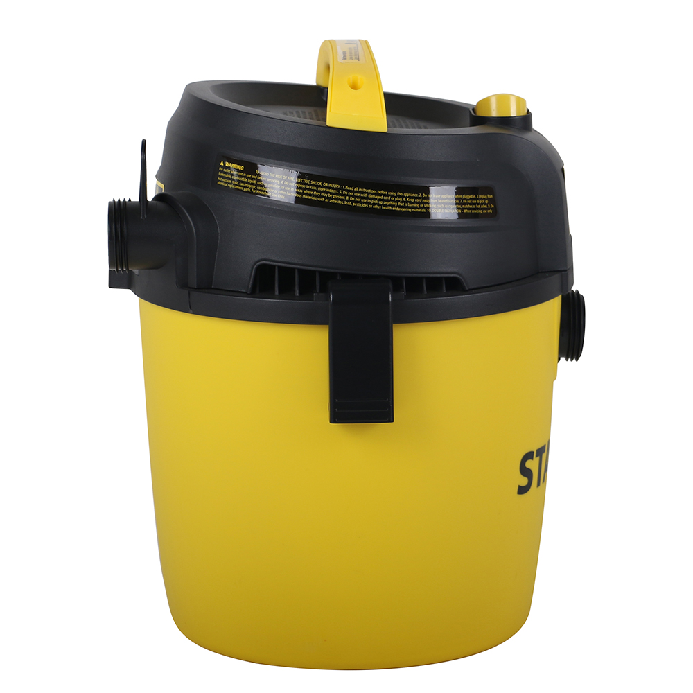 [A] (STA-SL18134P_Y) ASPIRADORA DE 3HP DE 2.5 GALONES 9 LTS PARA SECO/MOJADO MARCA STANLEY 80 CFM CABLE DE 1.8 MTS C/4 ACCESORIOS 