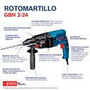 [A] (BOI-06112A75G0) COMBO MARTILLO CINCELADOR GBH 2-24 + MINIESMERILADORA 4 1/2 GWS 850