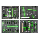 [A] (JBM-SERIE446) CONJUNTO DE GABINETES MODULARES PARA TALLER MODELO 54327 INCLUYE SET DE 4 MODULOS DE HERRAMIENTAS 53708