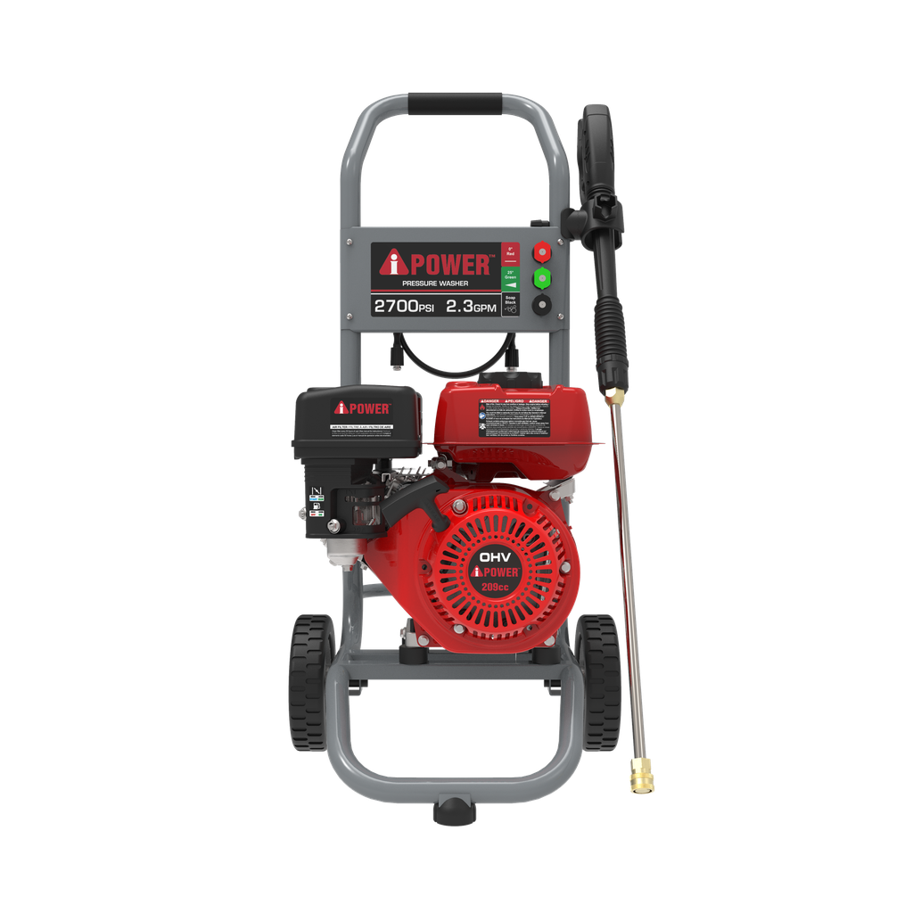 HIDROLAVADORA A GASOLINA MODELO AIPOWER 2700 PSI MOTOR 196 CC BOMBA AXIAL DE 3 PISTONES